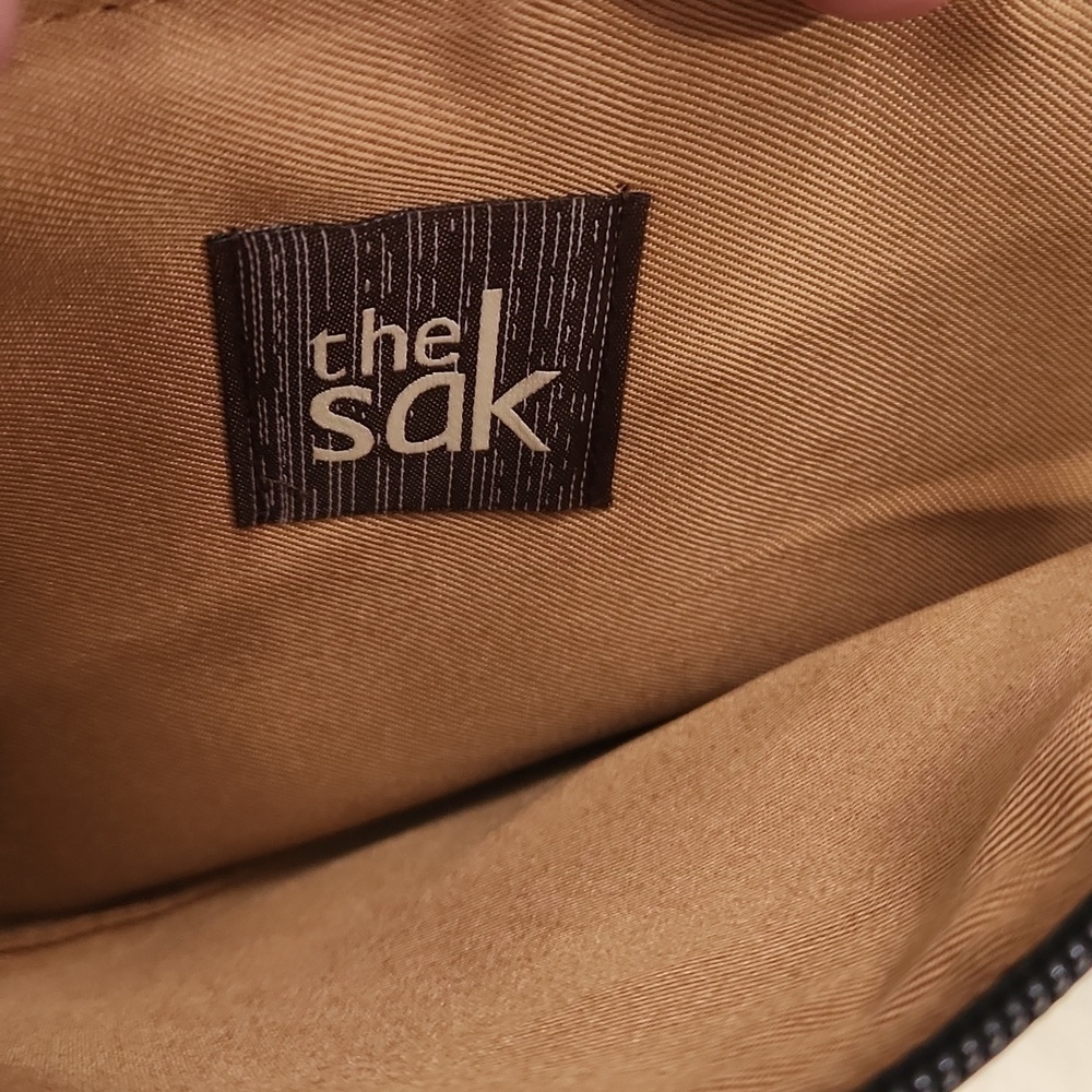 The Sak Black Studded Leather Zip Top Mini Bag - Picture 3 of 5